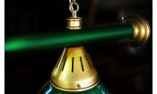 Лампа STARTBILLIARDS 5 пл. металл (плафоны зеленые матовые,штанга зеленая матовая)