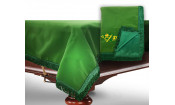 Чехол для б/стола 10-3 (зеленый с желтой бахромой,без логотипа)