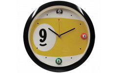 Часы настенные "Девятка" D29 см (черные)