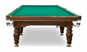 Бильярдный стол "Ильмень" (12 футов, 8 ног, 25мм камень) борта ясень (пирамида)